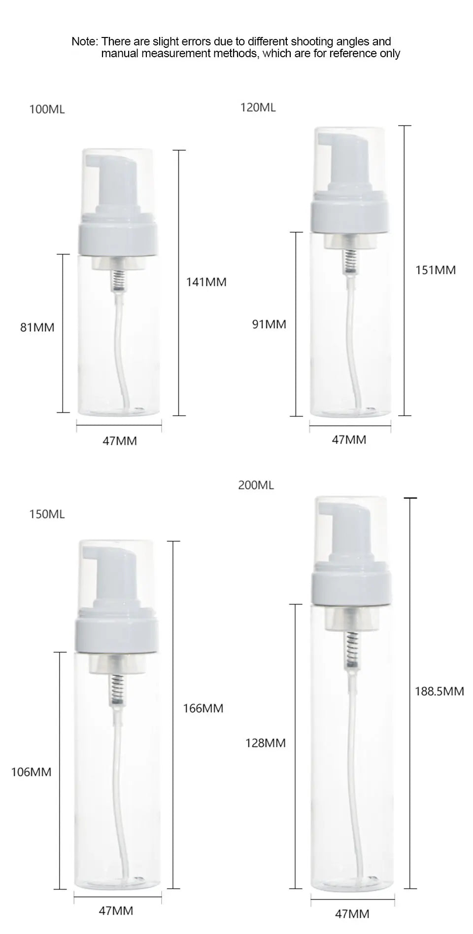 Soap Foaming Bottle Facial Cleanser Foam Maker Bottle with Silicone Clean Brush Portable Facewashing Mousse Foam Bottles