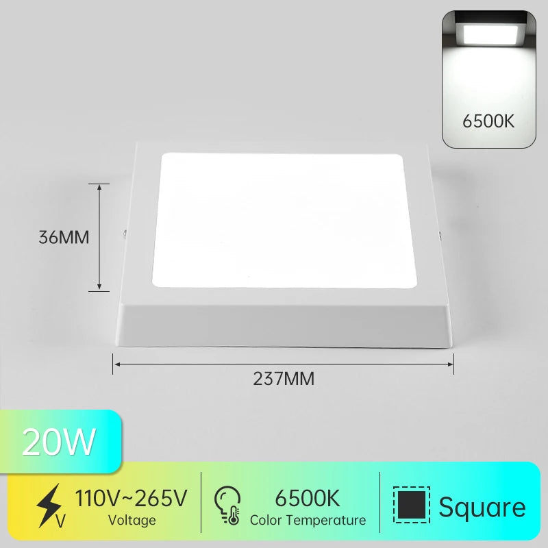 Modern Led Panel Ceiling Lights 110-265V Led Ceiling Lamp for Living Room Bedroom Kitchen LED Lighting Home Decor Led Panel Lamp