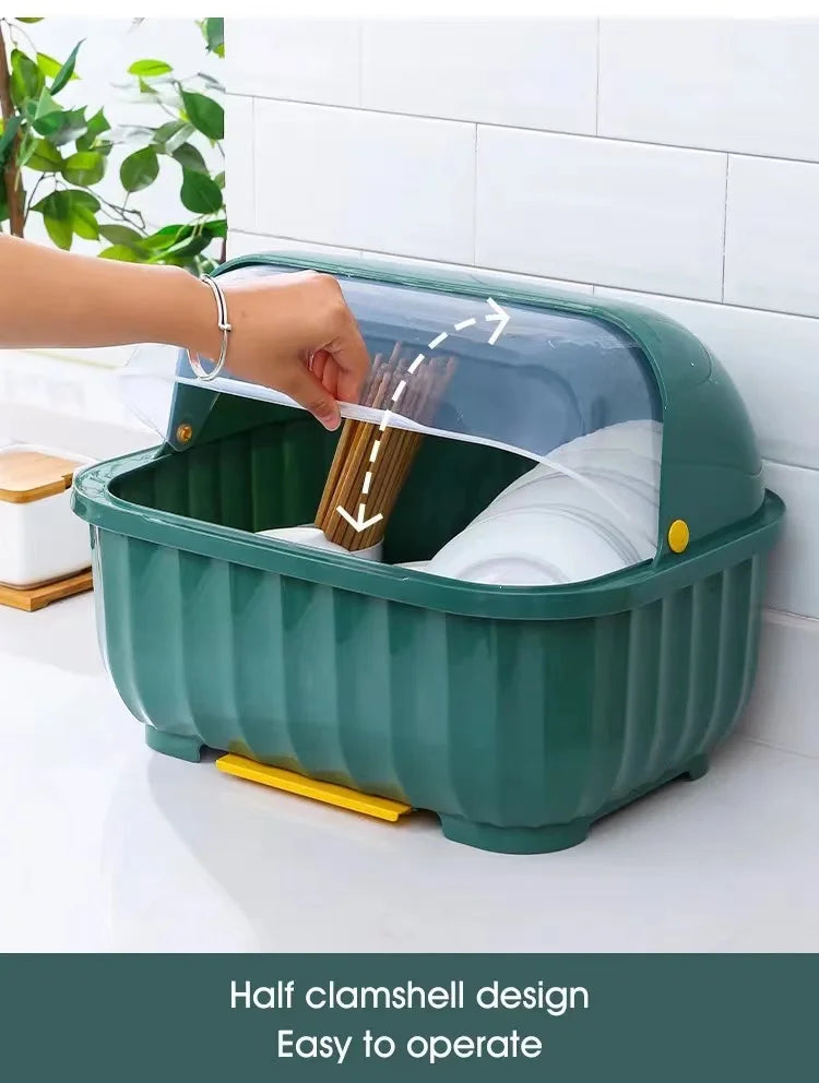 Kitchen Dish Drainer Rack With Removable Drip Tray Utensil Drying Holder Washing Up Drainer Rack Plate Organiser for Kitchen