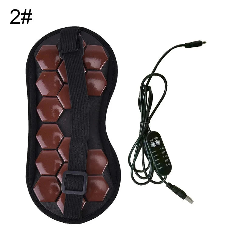 Electric Jade Eye Stone Mask Tourmaline Heating Eye Massager Hot Compress For Eye Muscle Relaxation Relieve Insomnia