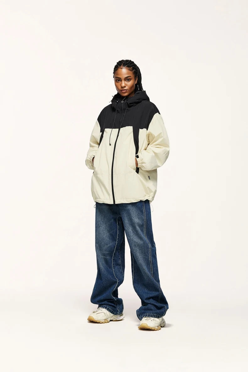 INFLATION Winter Arctic Velvet Inner Parkas Unisex High Neck Windproof Cotton Padded Hooded Jacket Mens Outdoor Coat