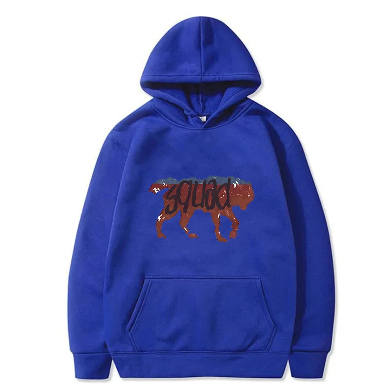 2024 Funny Retro Wolf Squad Men Hoodies Sweatshirt Awesome Wolf Student High School Wild Rad Life Is Strange Tank Squad Hoodie