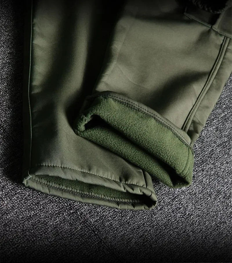 Hot Winter Velvet Thickened Jacket Suit for Men and Women Windproof and Water-proof Outdoor Cold-proof and Warm Work Clothes