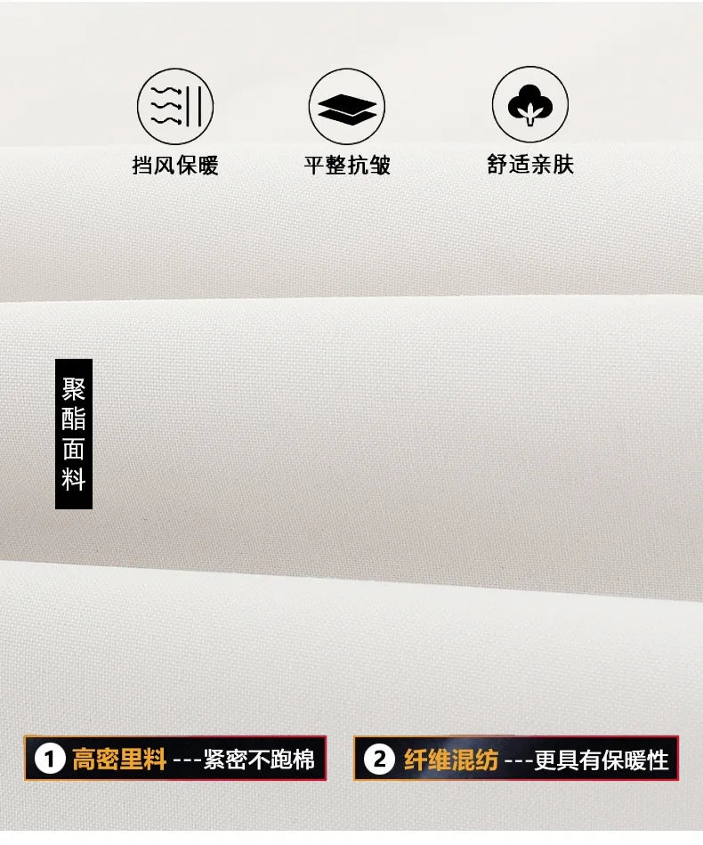 New men's thick padded jacket outdoor warm padded jacket winter men's large size hooded jacket waterproof