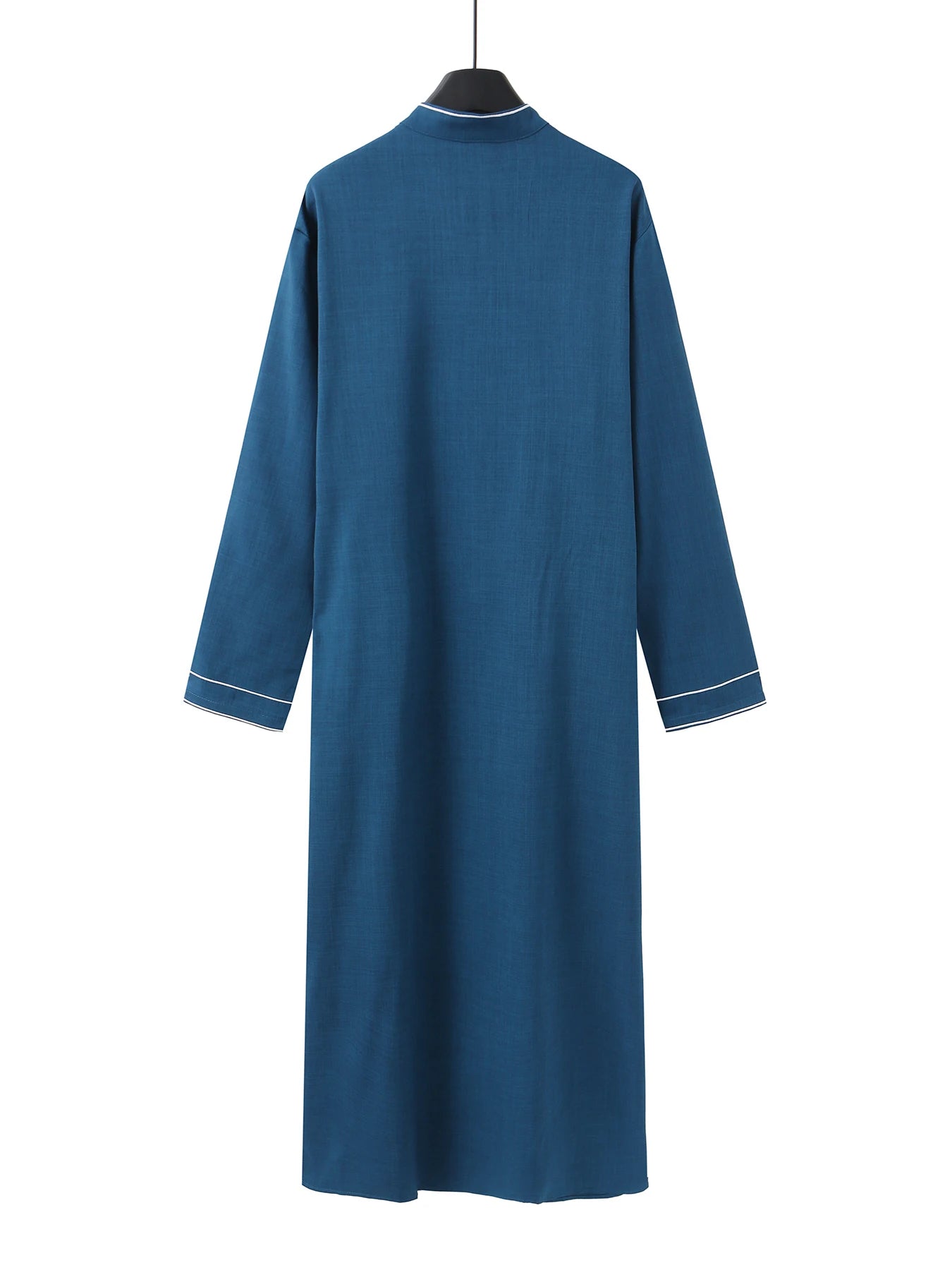 Long sleeve embroidered stand collar thobe, Muslim Arab men's robe