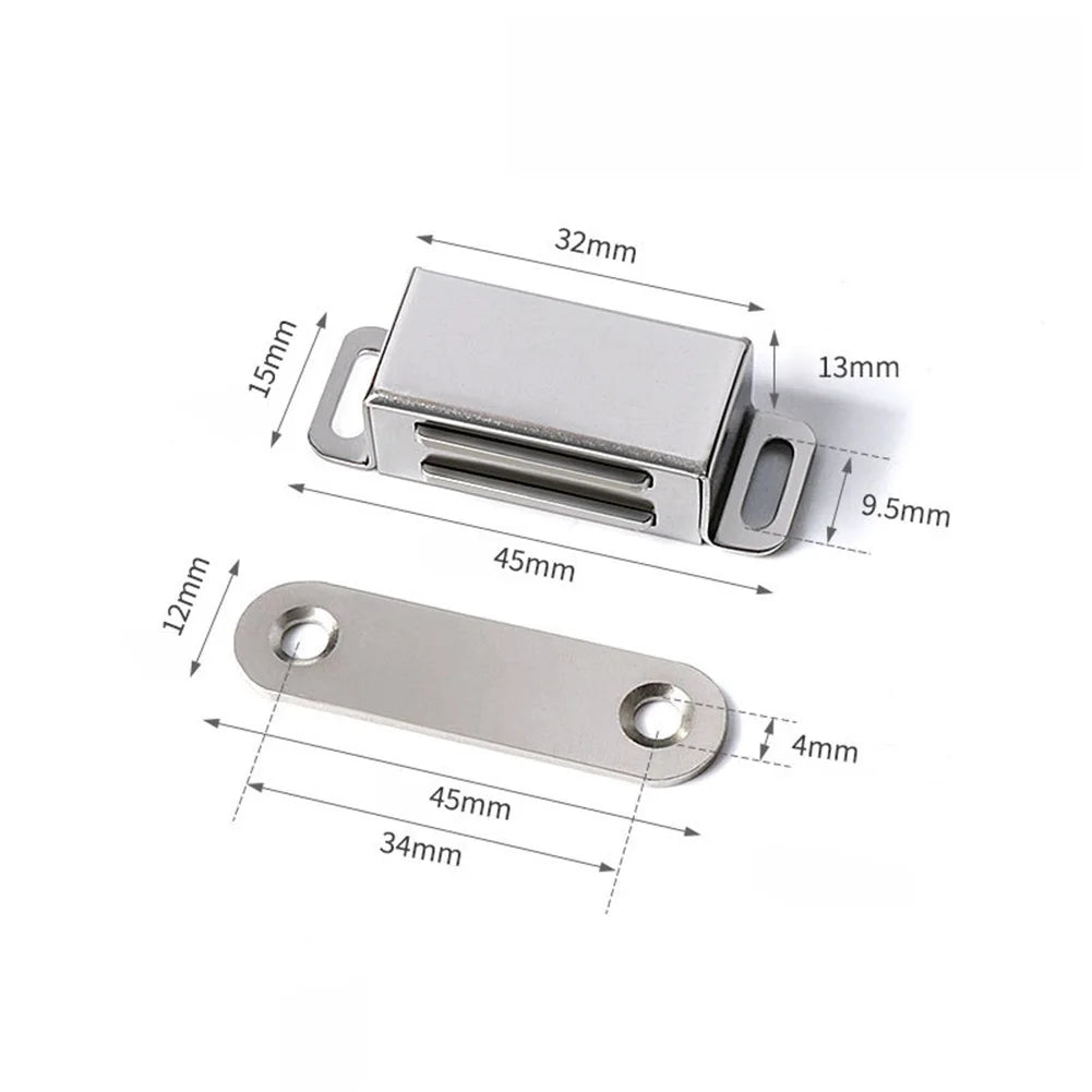 Magnetic Catch Latch Door Lock Heavy Duty Cabinet Magnet Kitchen Latch Catch With Screws Furniture Hardware