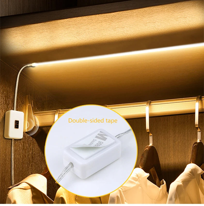 320 Leds/M DC5V USB COB LED Strip Light with Hand Sweep Motion Sensor LED Lights Tape Waterproof Kitchen Cabinet Lamp Ribbon