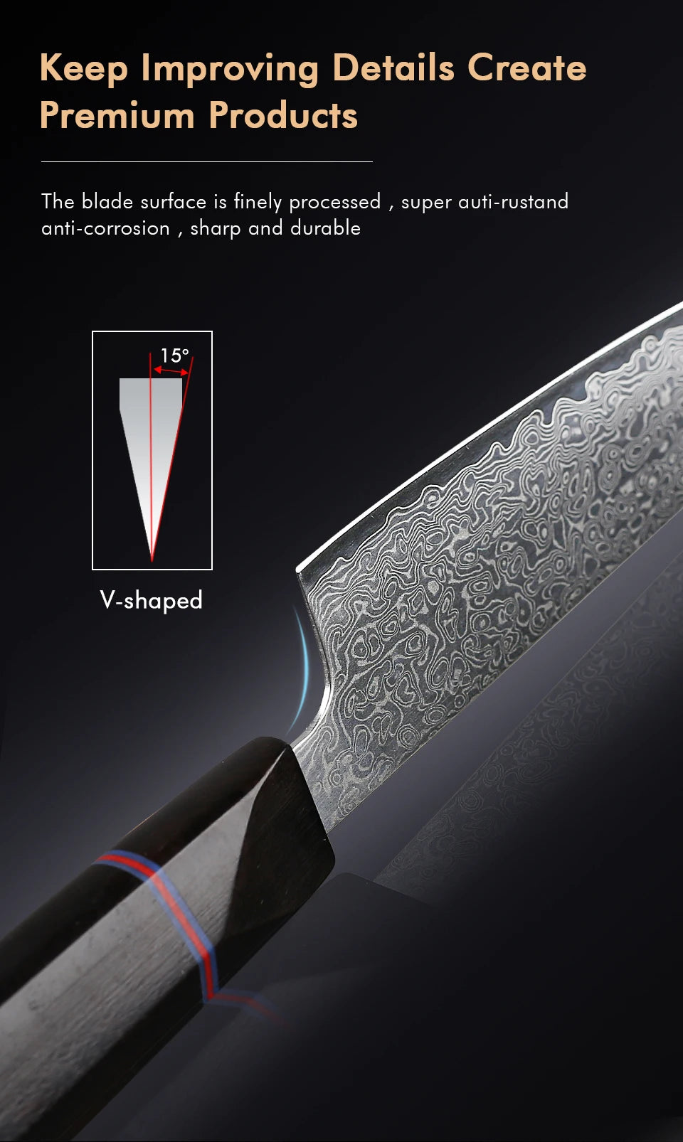 F.YOUNG 5" Japanese Kitchen Utility Knife Damascus Professional Chef Knife Peeling Paring Fruit Vegetable Meat Cooking Tools