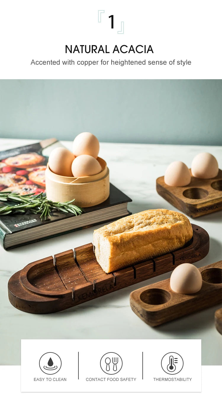 Wooden Egg Storage Box Eggs Tray Home Storage Rack Multi-Compartment Eggs Holder Kitchen Cooking Refrigerator Keep Fresh Tools