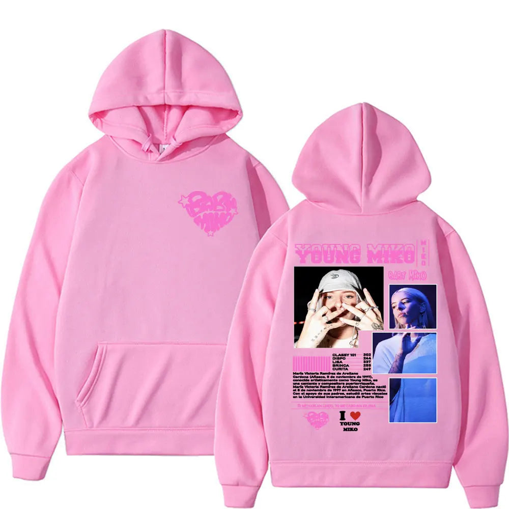 Singer Young Miko Baby Miko Tour Hooded Men Women's Clothing Vintage Casual Fan Gift Sweatshirt Fashion Aesthetic Comfort Hoodie