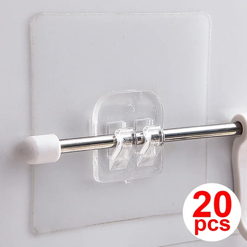 20/1pcs Multi-Purpose Hook Self Adhesive Strong Sticker Hooks Wall Hanging Holder Hook for Kitchen Bathroom Organizer Shelf Hook