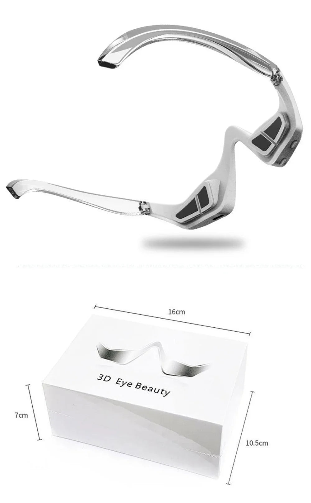 3D Red Light EMS Eye Massager Eyecare Glasses Dark Circles Puffiness Wrinkles Reduction Eye Fatigue Relaxing Beauty Care Device
