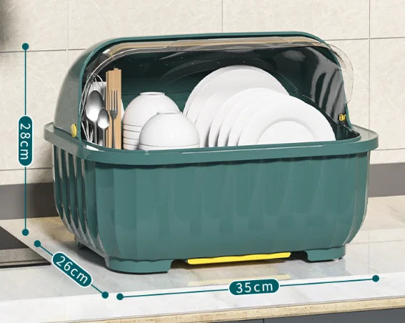 Kitchen Dish Drainer Rack With Removable Drip Tray Utensil Drying Holder Washing Up Drainer Rack Plate Organiser for Kitchen
