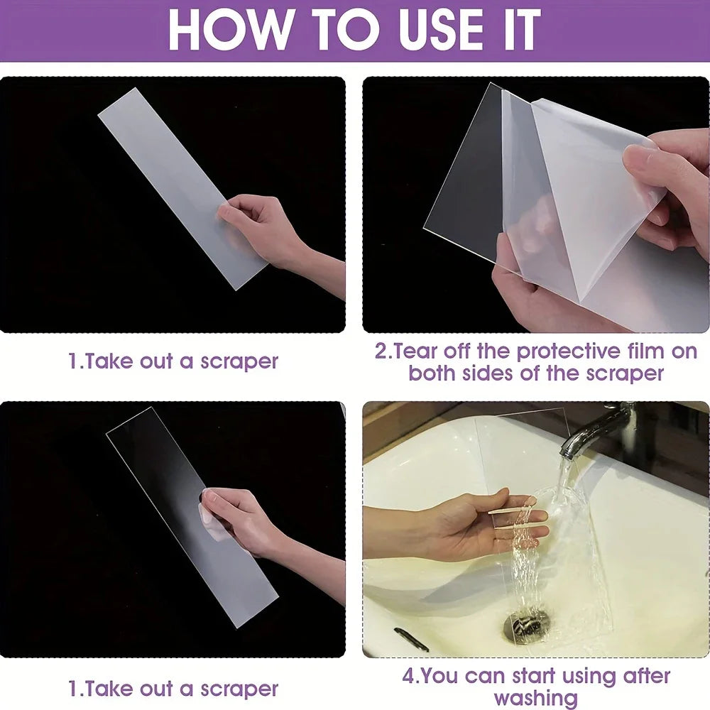 1Pcs Acrylic Cake Scraper Transparent Rectangular Baking Tool for Easy Decorating and Cleaning Kitchen Accessory for Home Bakers