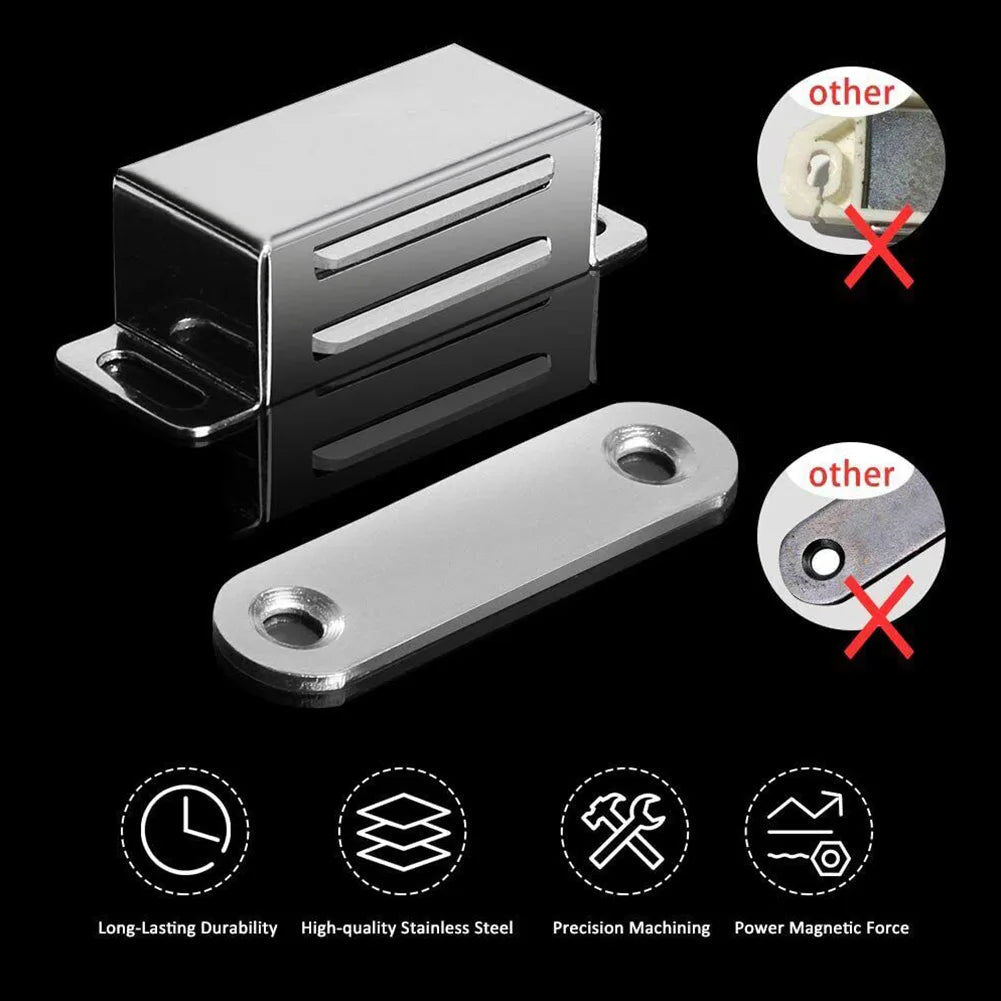 Magnetic Catch Latch Door Lock Heavy Duty Cabinet Magnet Kitchen Latch Catch With Screws Furniture Hardware