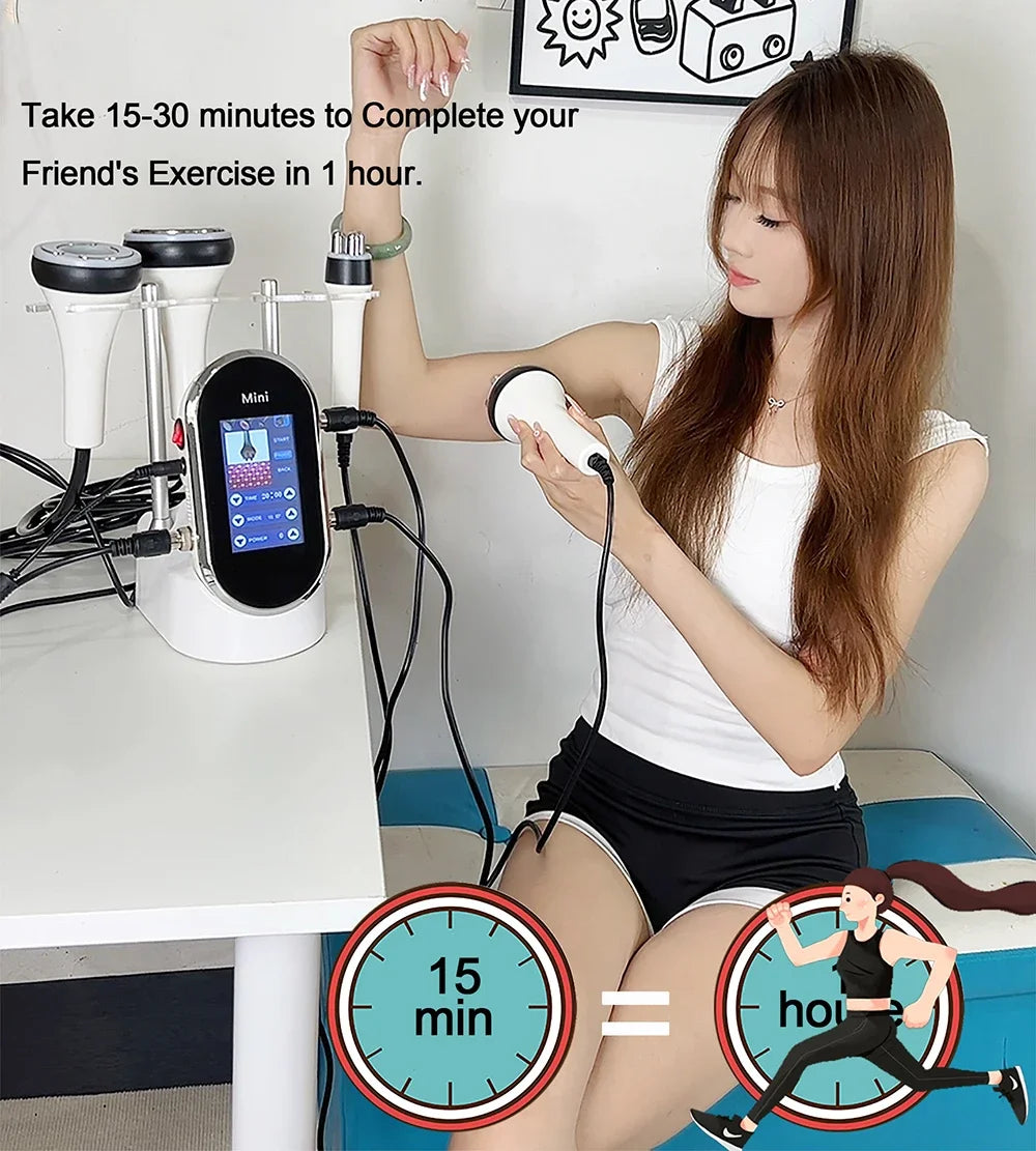 40K Cavitation Lipo Slimming Machine 4 in 1 Facial Care Ultrasonic Liposuction Cavitation Skin Lifting Tightening Shaping Device
