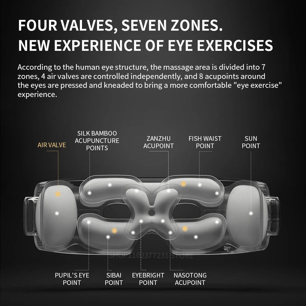New Xiaomi Mijia Smart Eye Massager Hot Compress Zone Massage Relieve Fatigue Eye Care Instrument Work With Mi Home App