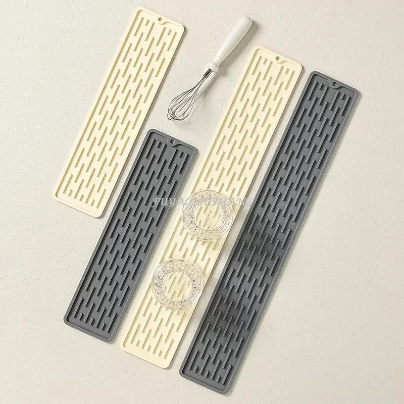 Kitchen Silicone Faucet Mat Drip Protection Pads Faucet Water Catcher Mat Sink Drain Pad Waterproof Non-slip Bathroom Gadget
