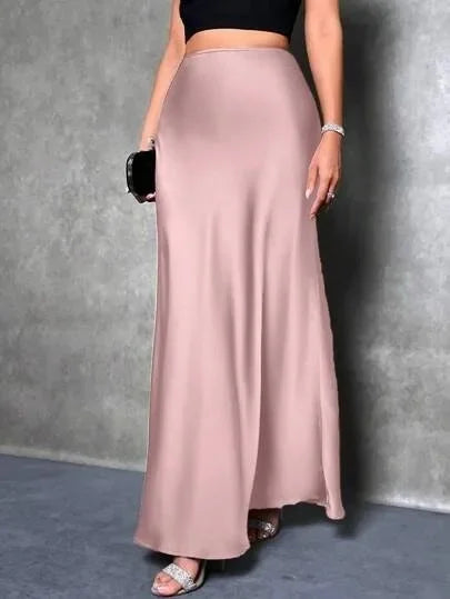 New Style European And American Fashion Colorful Velvet A- Line Skirt Long Dress For Women Autumn Winter 2023 Simple Design