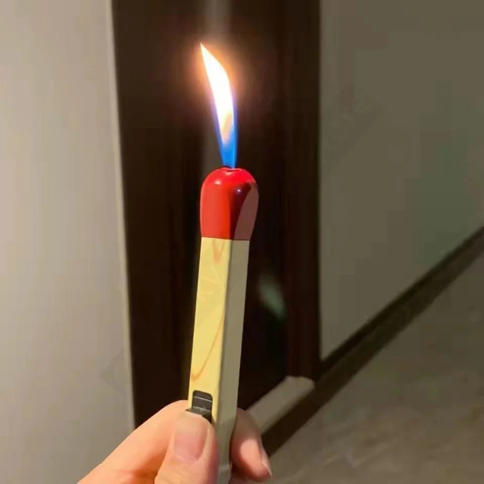 Super Long Luminous Matchstick Lighter Butane Torch Inflatable Lighter Household Aromatherapy Kitchen Gadgets Daily Necessities