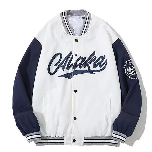 Y2K American New Fashion Solid Color Plus Velvet Padded Cotton-padded Jacket Coat Men Harajuku Hip-hop Popular Casual Couples