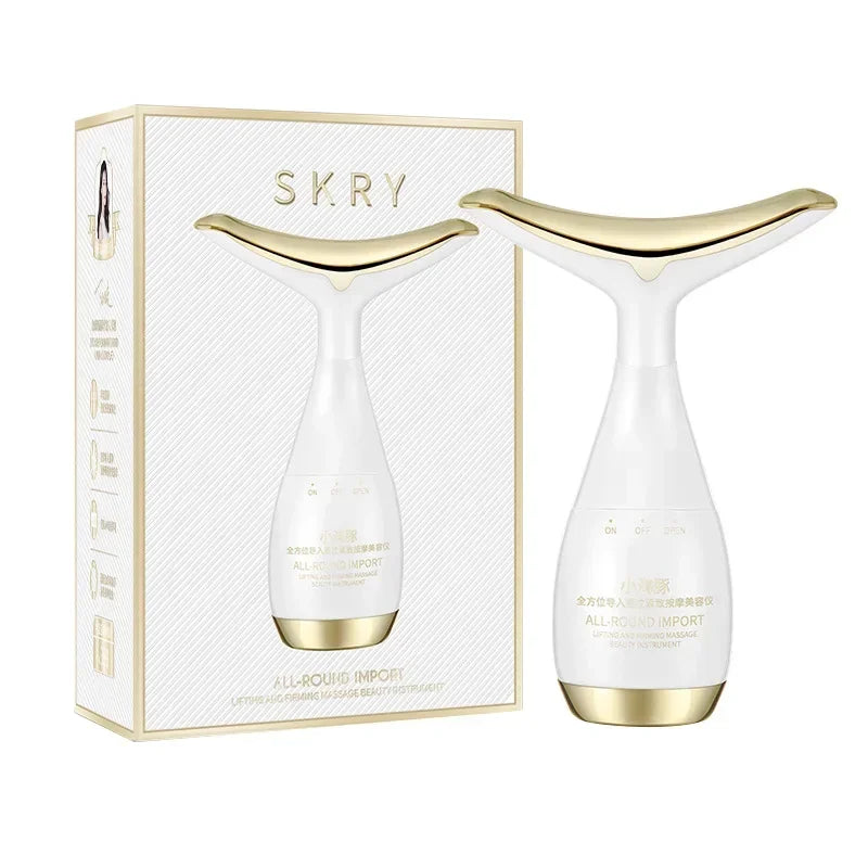 3 In 1 Face Massager Neck Facial Eye Massage Introducer Microcurrent Skin Rejuvenation Anti Aging Beauty Device Dropshipping