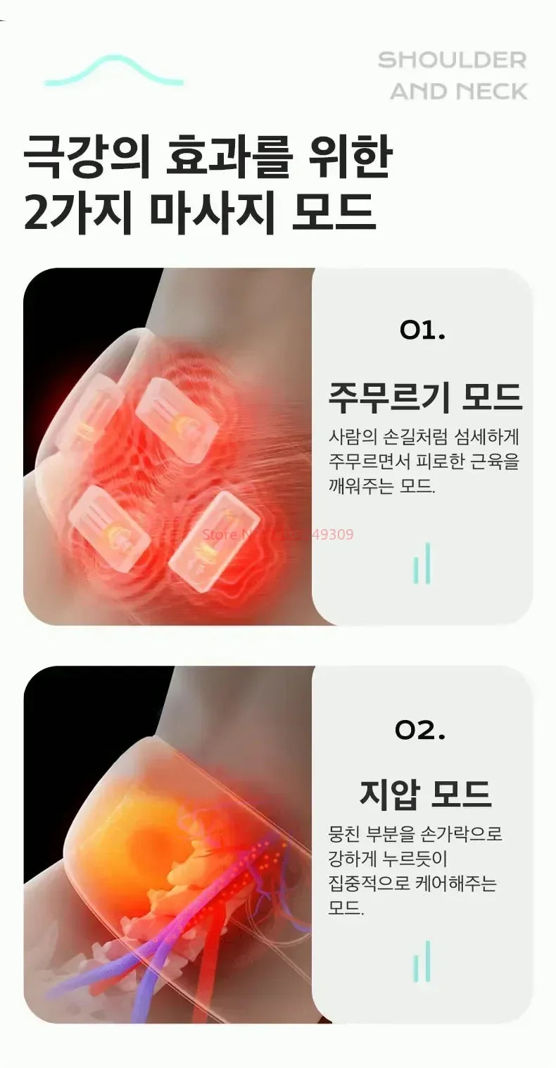 Shoulder Neck Massager Korea 26W Bldc Massager Shoulder Neck Multifunctional Kneading Hot Compress Relieve fatigue Massage Shawl