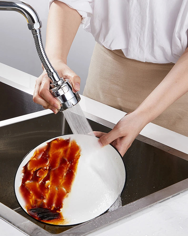 Faucet Extender 360 Degree Rotary Kitchen Sink Faucet Bubbler Water-Saving Device Adapter Soft Water Nozzle Bathroom Accessories