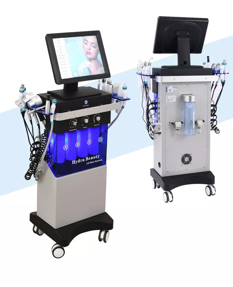 14 in 1 Women Aesthetic Beauty Equipment Bubble Oxygenation Scrubber Facial Machine