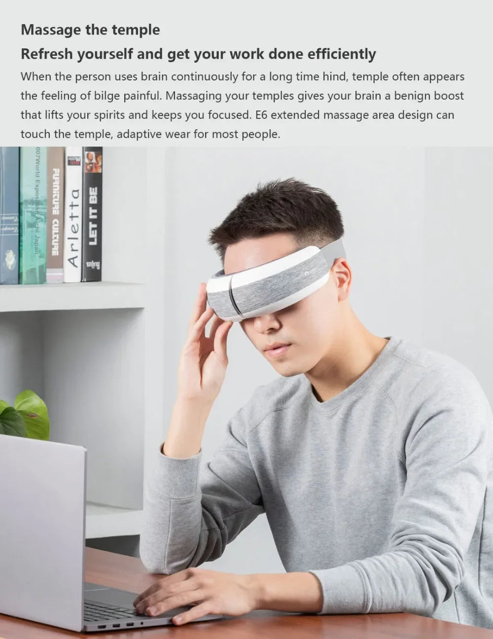 Xiaomi Mijia New Smart Eye Massager  Music 40 Degree  Hot Compress 4 Modes Press Foldable Eye Relax Massager Eye Mask