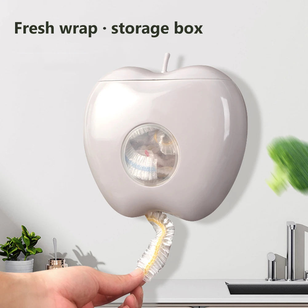 Wall Mounted Fresh Keeping Bag Storage Box Kitchen Disposable Food Cover Storage Container Fresh Cover Dispenser Box