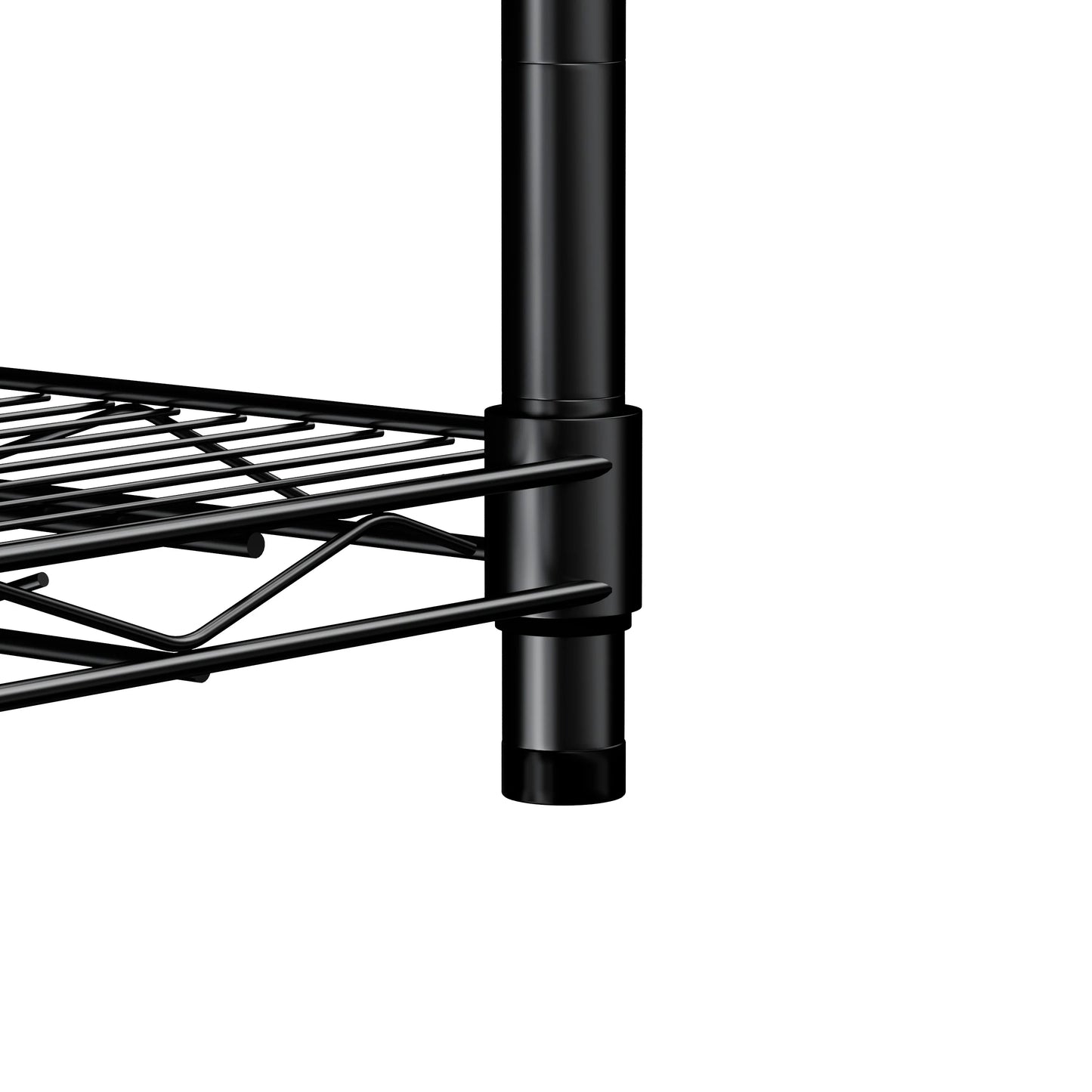 Warehouse supermarket kitchen other 5-layer heavy-duty adjustable shelves with wheels  adjustable feet  frame bearing 300 pounds