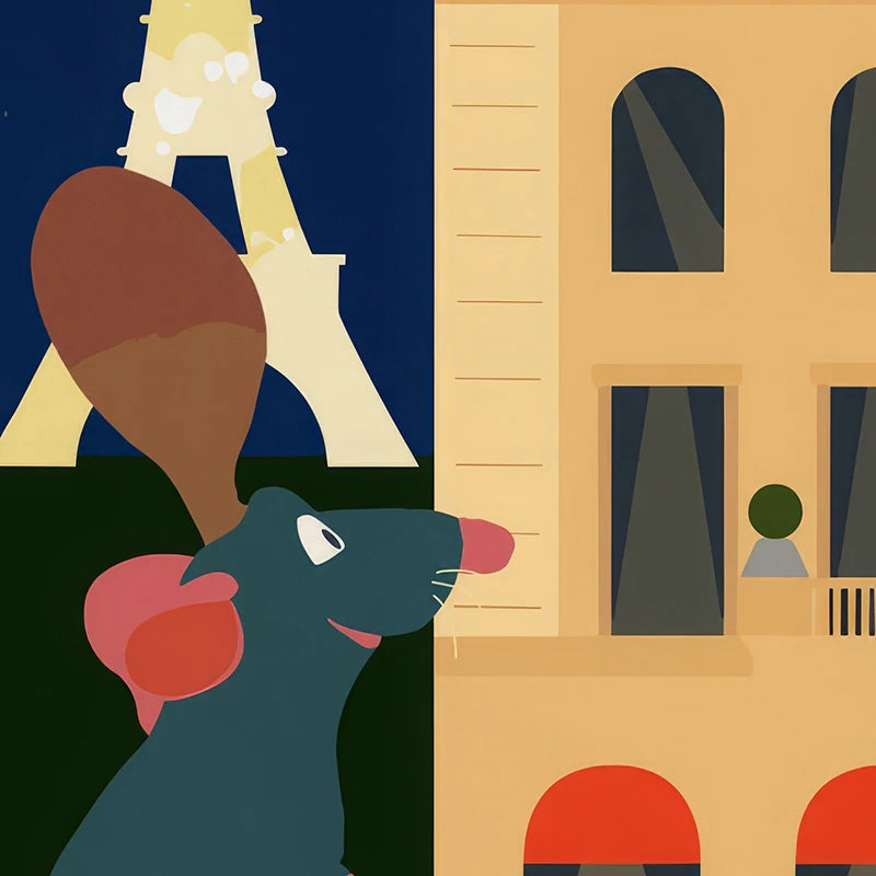 Cartoon Movie Ratatouille Art Prints Decorative Poster Classic Cartoon Film Canvas Painting Dining Room Kitchen Wall Decor