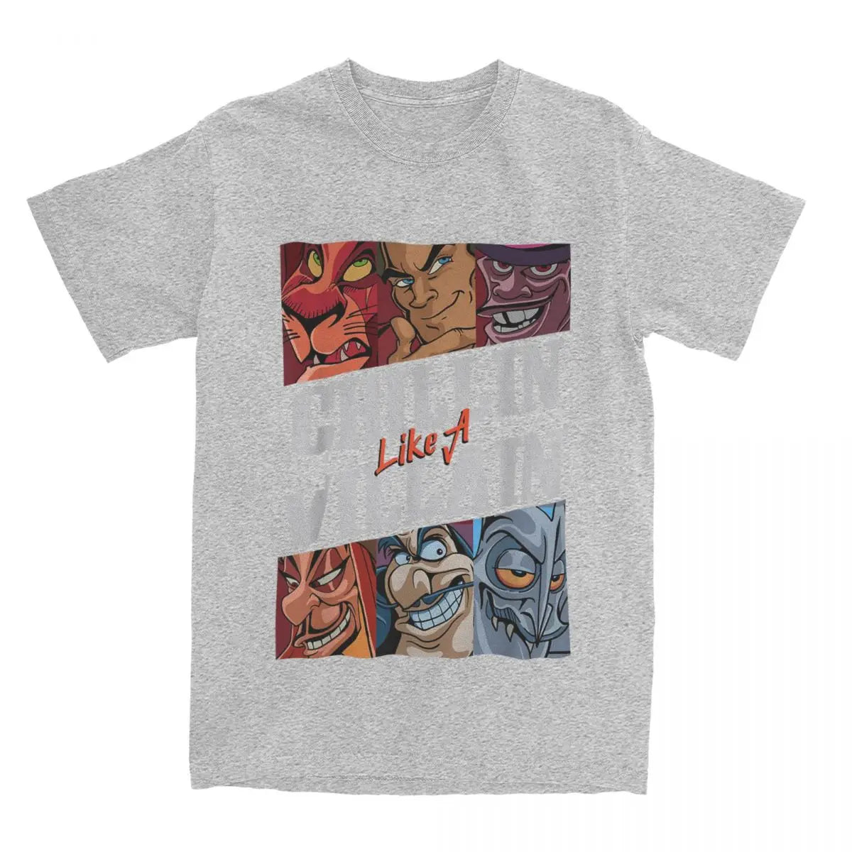 Villains T Shirts Chillin Like A Villain Group Portrait Vintage Tee Shirt Short Sleeve T-Shirt Cotton Gift Idea Tops