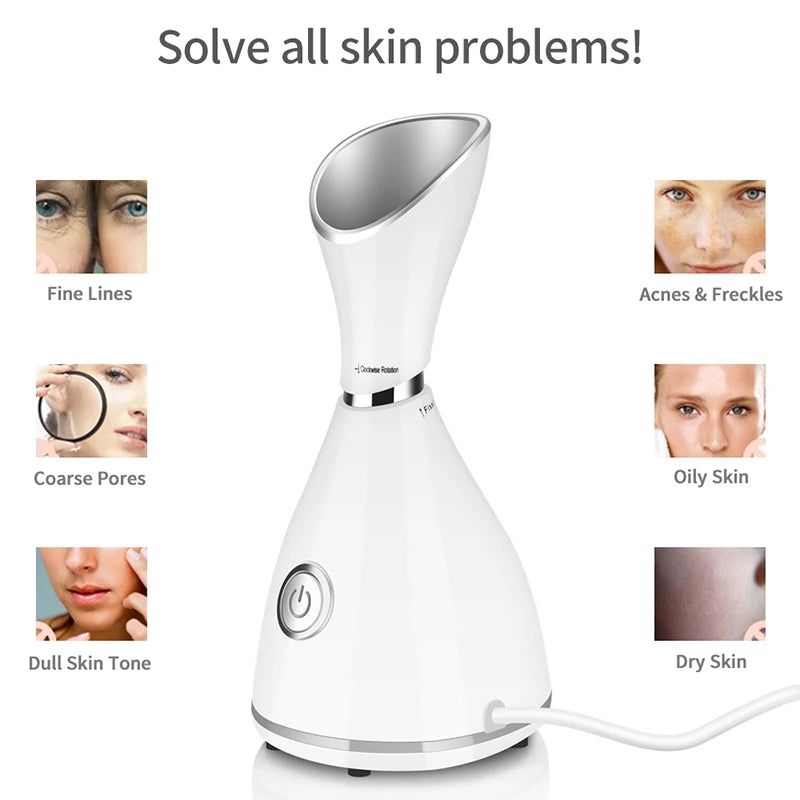 Face Steamer Machine Spa Sprayer Sauna Facial Humidifier Skin Care Facial Vaporizer Vapeur Visage Nebulizador Limpiador Digester