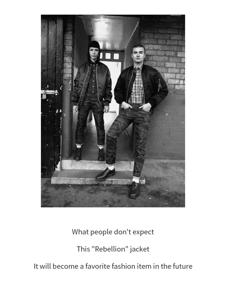 Maden Retro MA1 Bomber Jacket Thickened Splicing Baseball Flight Coat with Inner Pocket for Men's Winter Cotton Padded Jacket