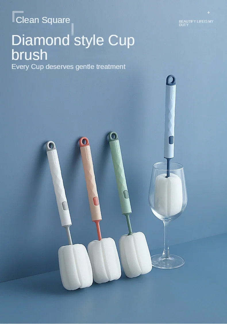 Removable Sponge Baby Cup Bottle Brush Kitchen Cleaning Tool Bottle Cleaning Cleaning Brush  ершик для бутылок