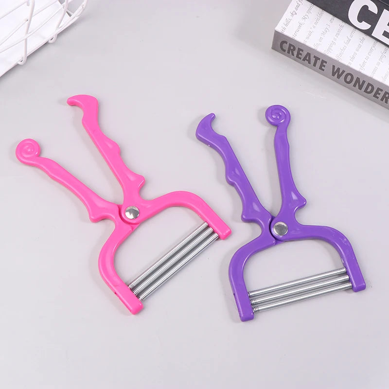 Women Epilator Mini Facial Hair Remover Safe Handheld Spring Threading Face Defeatherer for Cheek Eyebrow DIY Makeup Beauty Tool