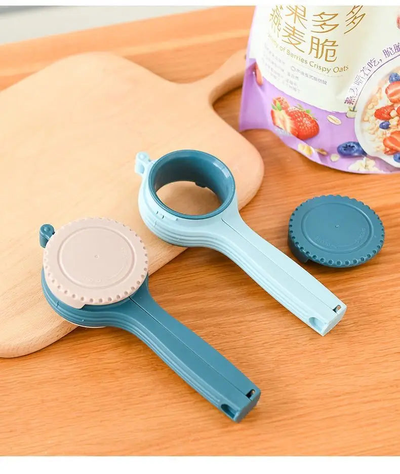 1PC Reuseable Bag Clip Snack Fresh Food Storage Sealing Kitchen Mini Sealer Food Clip with Cap Type Spray Nozzle Moistureproof