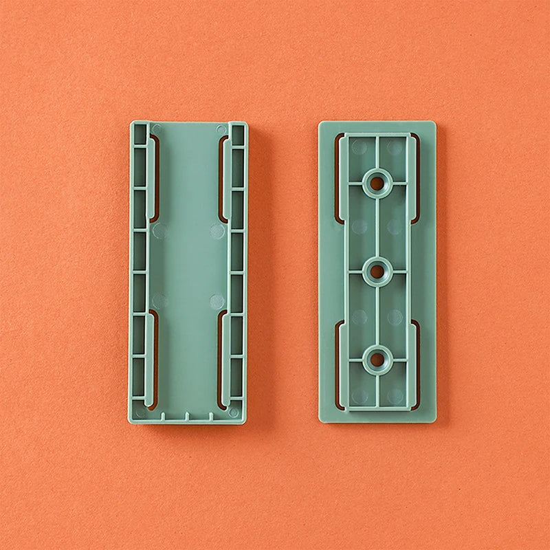 Self-Adhesive Power Socket  Strip Fixator Wall  Mounted Self Adhesive  Punch Free Row Plug Holder for Kitchen Home Office