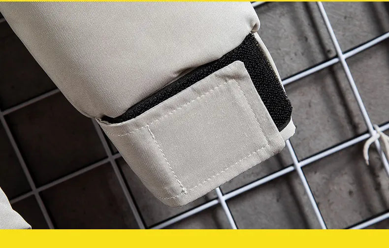 Men's Casual Fleece-padded Jacket Warm Waterproof Crisp High-quality Fabric Comfortable Skin Breathable Wear Handsome Coats