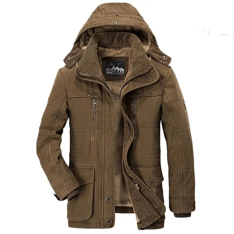 High Quality Long Winter Coats Men's Jacket Warm Hooded Thick Jacket Coat Male Casual Cargo Overcoat Thermal Winter Parka Men