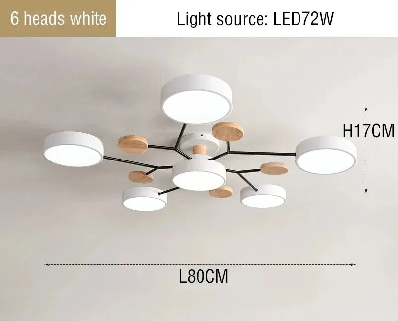 IRALAN Modern Ceiling lamp chandelier lights Macaron color LED Hanging lamps for ceiling lamps for room kitchen living room