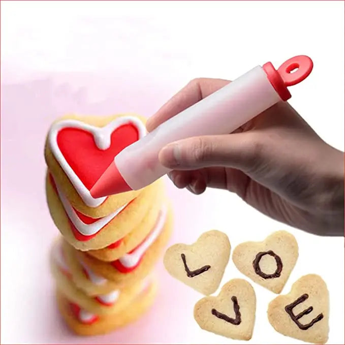 Silicone Food Writing Pen Chocolate Decorating Tools Cake Mold Cream Cup Cookie Icing Piping Pastry Nozzles Kitchen Accessories