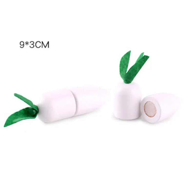 1Pcs Fruit Cutting Educational Toys Wooden Paste Stickers Vegetable Fruit Cutting Kitchen Toy Educational Toy For Children Gift