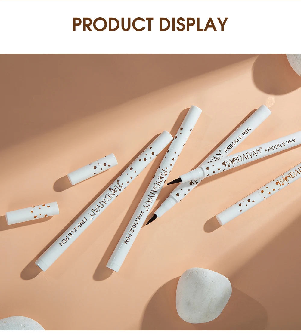 HANDAIYAN Natural Fake Freckle Pen Quick-Drying Waterproof Spot Pencil Makeup Tool for Facial Lifelike Fake Freckles Cosmetics