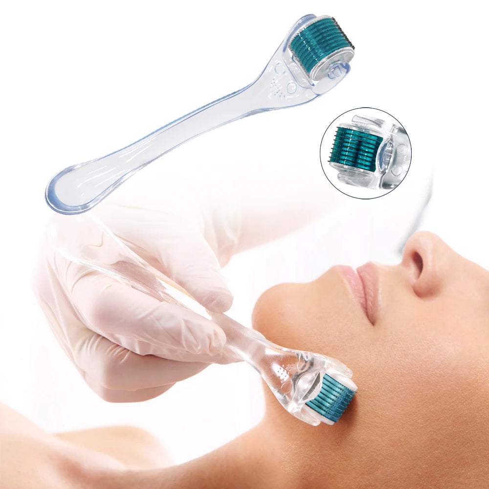 Professional 540 Needles Derma Roller Micro Face Roll Tool For Skin Facial Beauty Hair Beard Scalp Micro Needle Face Roller