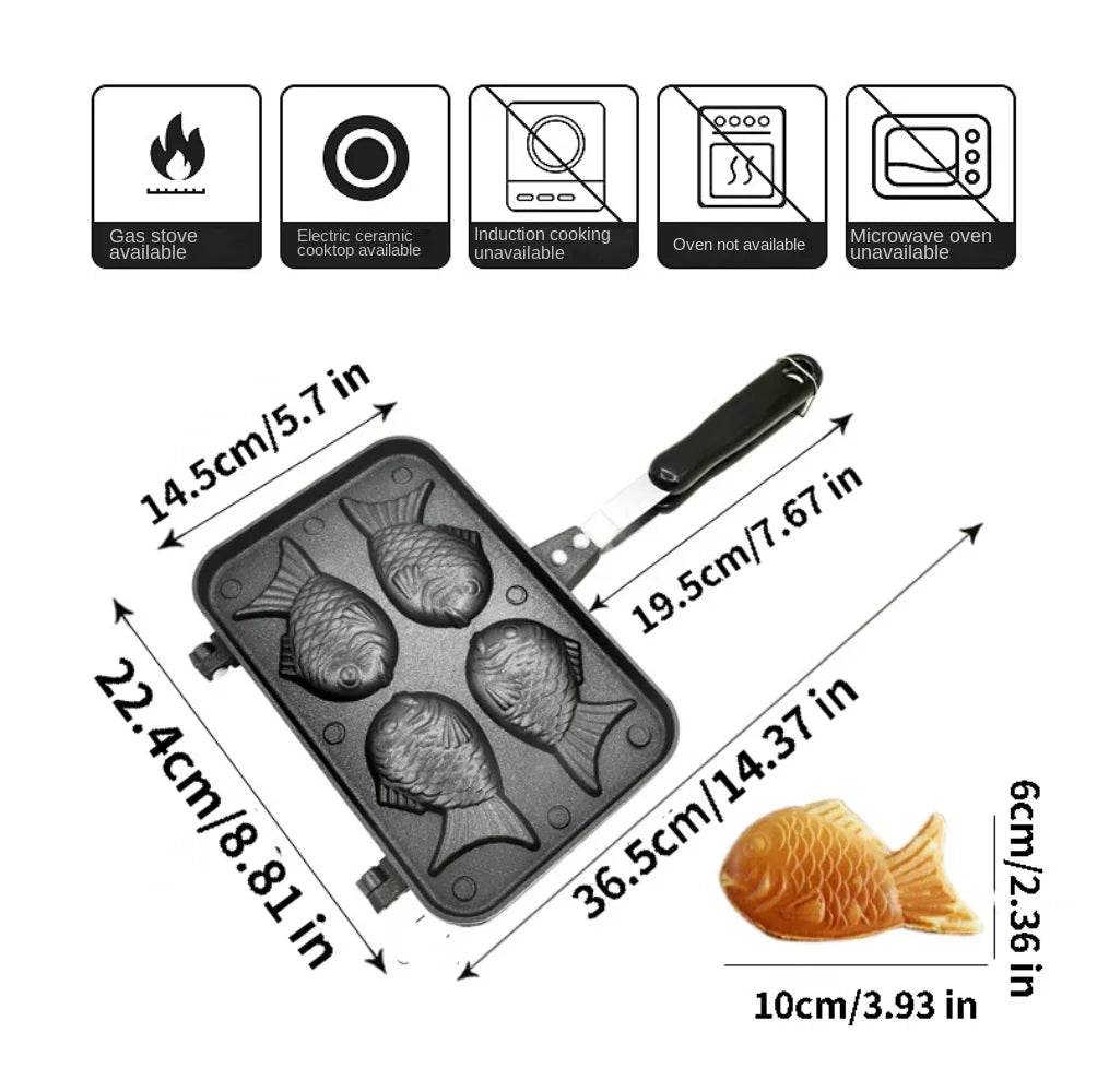 waffle maker Taiyaki Bread Sandwich Cake pastry Baking Board Mold Making Ice Cream Dessert Baking Tools Kitchen Accessories