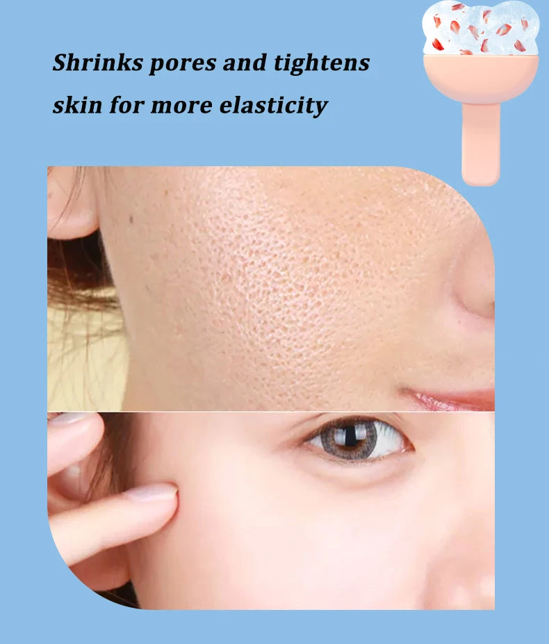 Silicone Ice Cube Roller Face Massager Shrink Pores Eye Puffiness Ice Facial Roller Beauty Ice Ball Mold Massage Skin Care Tool