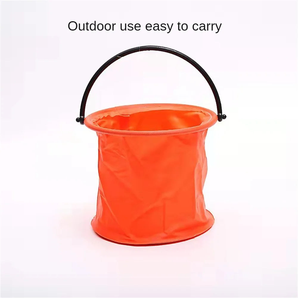 Retractable Bucket For Fishing Folding Collapsible Bucket Wash Outdoor Fishing Square Barrel Bathroom Kitchen Folding Bucket